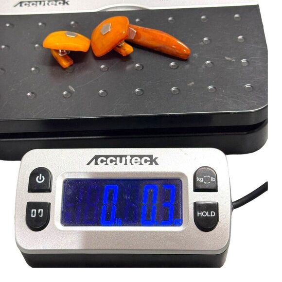 Old Amber Tie Clasp Clip Cufflinks Sterling Vtg Baltic Honey Stone Butterscotch - Picture 6 of 6